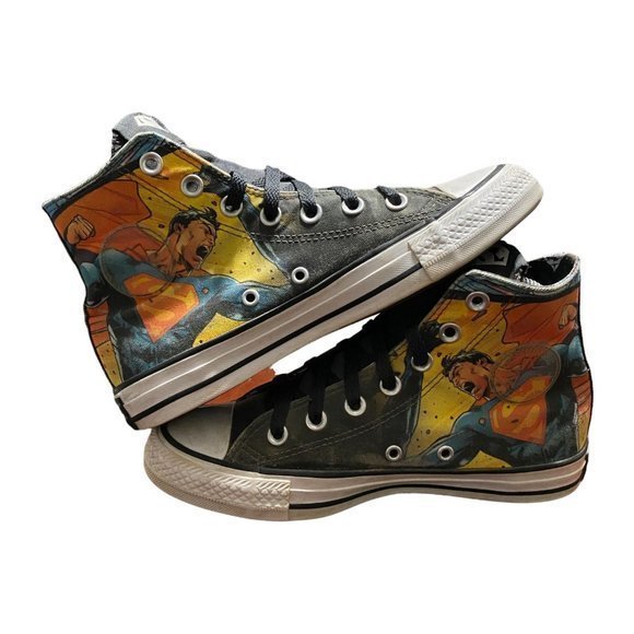 Converse All Star Hi DC Comics Superman 11389C High Top Black Women’s Size 6 - Picture 9 of 10